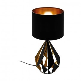 Eglo-Calton 5 Table Lamp - Black / Copper Colour-Antique / White / Honey Gold